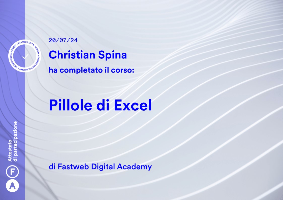 Pillole di Excel